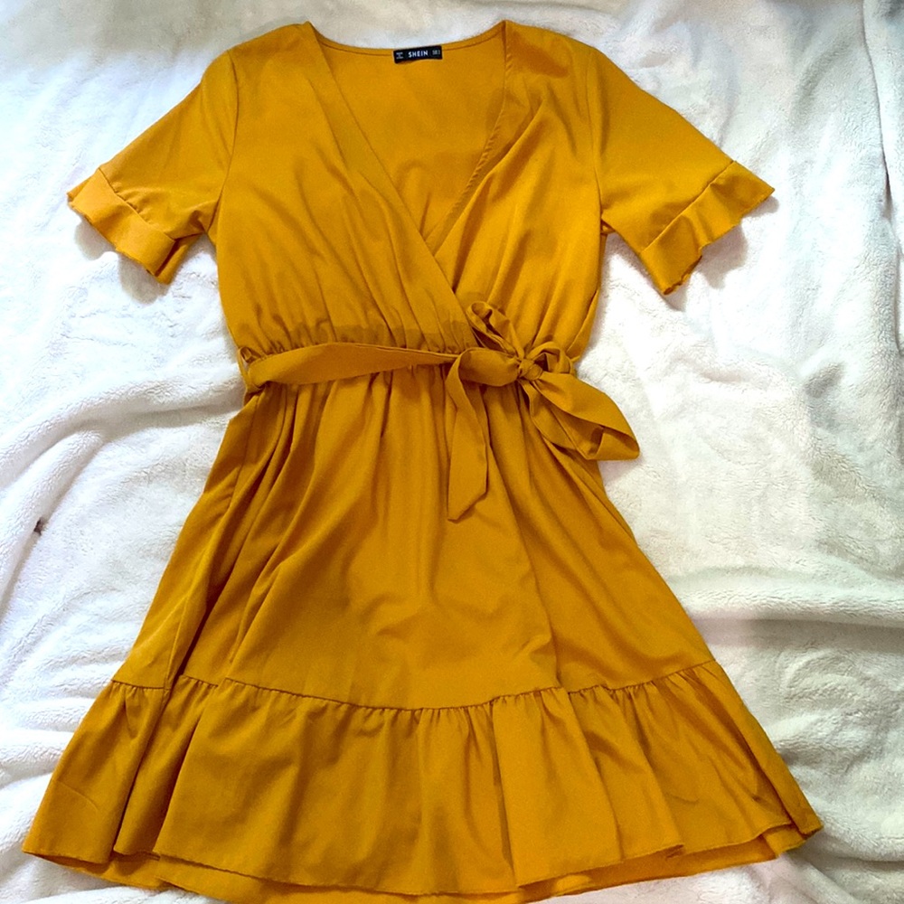Gold dress
